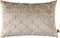 PTMD Lizze Beige Velvet Cushion Embroidery Rectangle