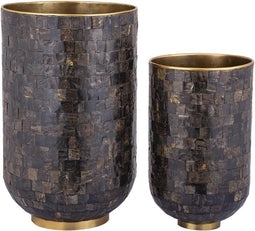 PTMD Loder Gold Horn Shiny Pot Natural Horn Mosaic SV2