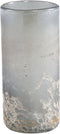 PTMD Loek Grey Glass Cilinder Vase Straight S