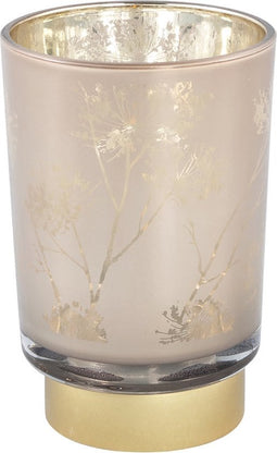 PTMD Loena Windlicht - 10 x 10 x 15 cm - Glas - Goud