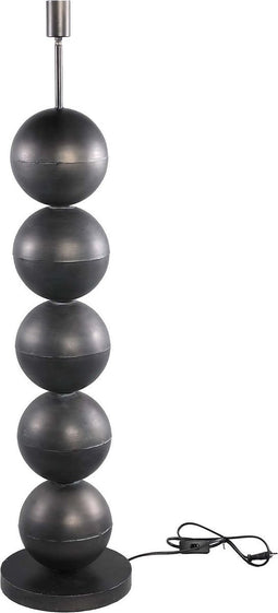 PTMD Lonza Black Metal Floor Lamp Piled Up Balls Round