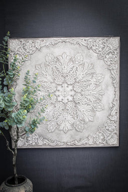 PTMD lorenz wit wandpaneel mdf vierkant met uitges