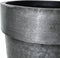 PTMD Lovay Black Brushed Alu Sheet Pot Round SV3