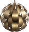 PTMD Lovis Gold Metal Hanging Lamp Round Ball Shade