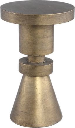 PTMD Lox Gold Metal Sidetable Massive Construct Round