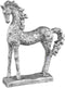 PTMD Lucinda Silver Poly Standing Horse Statue