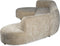 PTMD Lujo sofa cream 6051 fiore fabric 2 seater arm L