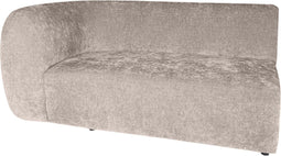 PTMD Lujo sofa white 9852 fiore fabric 2 seater arm L