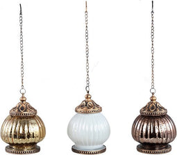 PTMD Lumen set van 3 LED lantaarns ook hangend te gebruiken | lichtjes op batterij