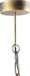 PTMD Lyndy Hanglamp Schelp - 38,5 x 38 x 48 cm - Metaal - Goud
