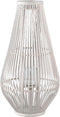 PTMD Lysia Sand Round Bamboo Lantern With Glass L