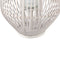 PTMD Lysia Sand Round Bamboo Lantern With Glass L