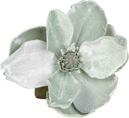 PTMD Magnolia Kunstbloem Klem - 15 x 7 x 15 cm - Velvet - Groen