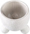 PTMD Malinda Cream Ceramic Pot Round Shaped Round LegXL