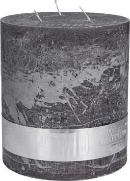 PTMD Mammoetkaars - 18x16 cm - 3 Lonten - Swish Grey