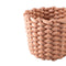 PTMD Mand Olliver - 24x24x28 cm - Fluweel - Bruin - Set van 3