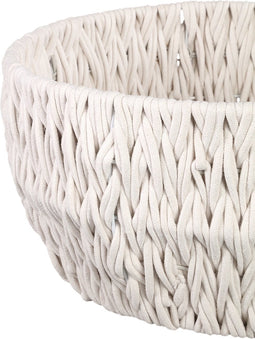 PTMD Manden Elliot - 55x55x28 cm - Linnen - Wit - Set van 2