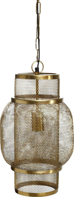 PTMD Mandy Ronde Hanglamp - H45 x Ø25 cm - Ijzer - Goud