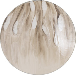PTMD Maran Beige Shiny Iron Wall Panel Round S