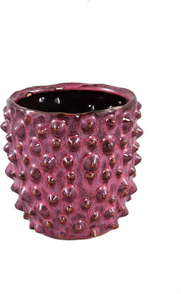 PTMD Marel Bloempot - 11 x 11 x 12 cm - Keramiek - Rood