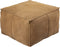 PTMD Marieke Camel Suede Leather Pouf Square