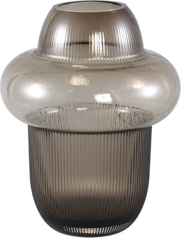 PTMD Marlene Brown Glass Vase Round With Bulb L