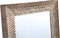 PTMD Marrin Gold Thick Iron Mirror With Scales Pattern