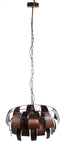 PTMD Marxy Copper Metal Hanging Lamp Layered Round