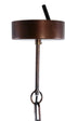 PTMD Marxy Copper Metal Hanging Lamp Layered Round