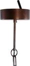PTMD Marxy Copper Metal Hanging Lamp Layered Round