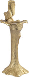 PTMD Mataly Gold Casted Alu Candle Holder S