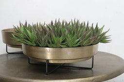 PTMD Mateo Ronde schaal - 40 x 40 x 14 cm - Aluminium - Goud - goud