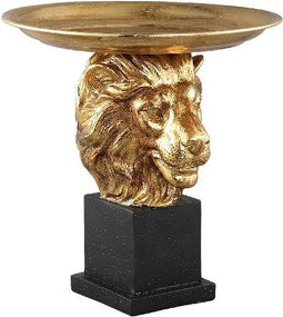 PTMD Maxine Schaal Leeuw - 35 x 35 x 36 cm - Poly - Goud