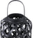 PTMD Mayita Black Round Bamboo Lantern With Glass L