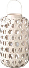 PTMD Mayita Sand Round Bamboo Lantern With Glass S