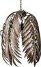 PTMD Mea Gold Metal Hanging Lamp Palm Leaves Long M