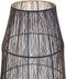 PTMD Meilo Black Iron Wired Floor Lantern Gold Inside