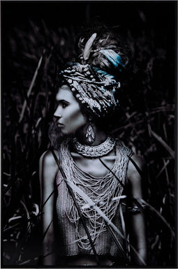 PTMD - Melani Glass Art - Schilderijen - Black