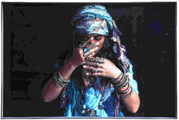 PTMD - Melani Glass Art - Wanddecoratie - Black