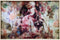 PTMD Melani Wanddecoratie Bloemen Vrouw - 120 x 80 cm - Glas