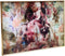 PTMD Melani Wanddecoratie Bloemen Vrouw - 120 x 80 cm - Glas