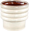 PTMD Melisa Cream Glazed Ceramic Round Pot Layers L