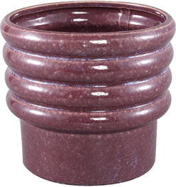 PTMD Melisa Purple Glazed Ceramic Round Pot Layers L