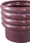 PTMD Melisa Purple Glazed Ceramic Round Pot Layers L