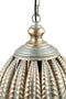 PTMD Mellis Gold Iron Hanging Lamp Leaves Ball