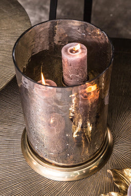 PTMD melva brass aluminium glazen stormlicht 4