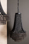 PTMD Merdy Grey Metal Hanging Lamp Beads Round High