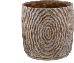 PTMD Meria Bloempot - 40 x 40 x 40 cm - Cement - Bruin