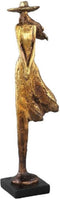 PTMD Merlin Ornament Vrouw - 11 x 7 x 36 cm - Poly - Goud