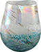 PTMD Mersh Ovale Vaas - 11,5 x 8 x 13 cm - Glas - Blauw